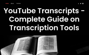 YouTube Transcripts - Complete Guide on Transcription Tools