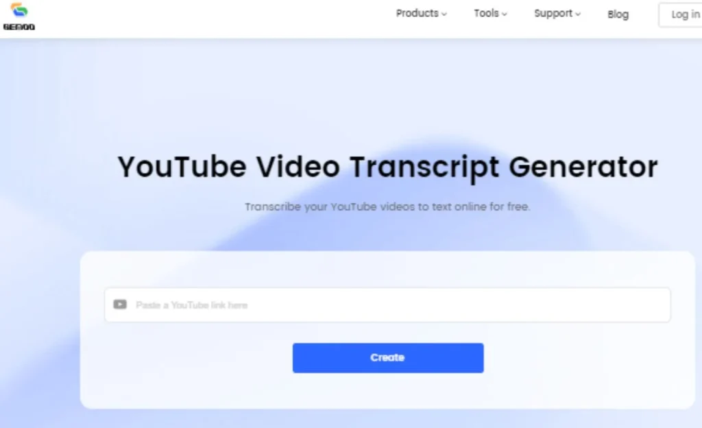 Gemoo-YouTube-Transcript-Generator